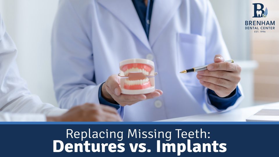 Replacing Missing Teeth: Dentures vs. Implants (featured image)